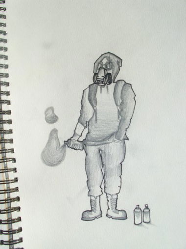 Graffiti Sketch - Photo by Scarecrow (2012)