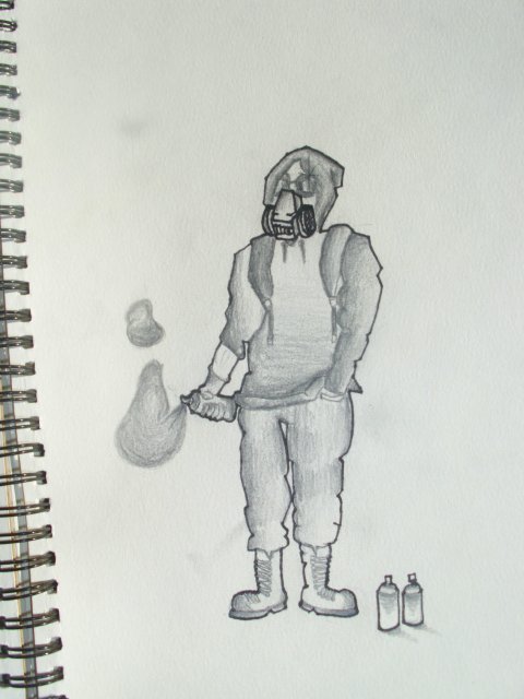 Graffiti Sketch - Photo by Scarecrow (2012)