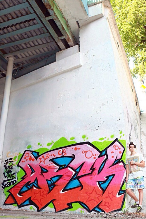Graffiti Wall - Photo by Scaro - Arck, scaro, trailine (2014)
