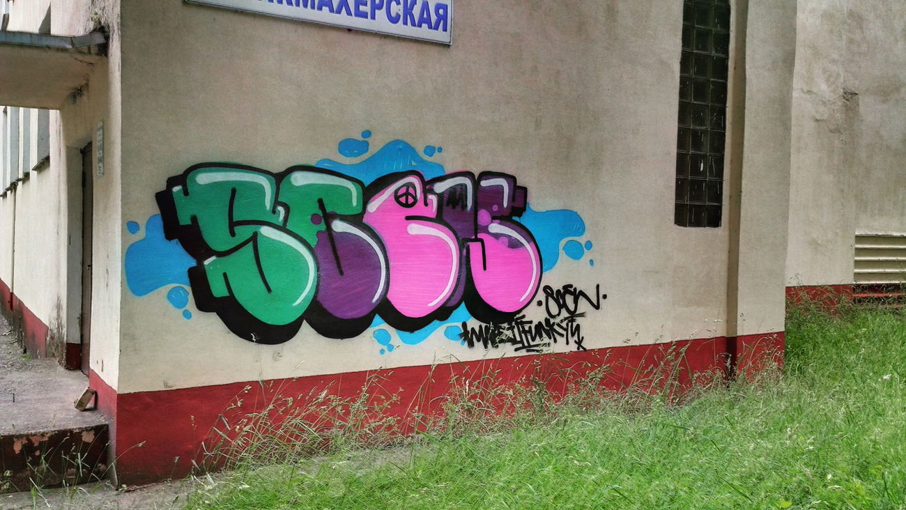 Graffiti Bombing in Слуцк - Photo by Scew - graffiti, graffity, граффити (2016)