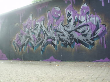 Graffiti Wall in Minden - Photo by Schachtschicht - Anis, Hack, Lack (2015)
