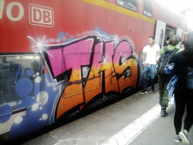 Graffiti Train in Frankfurt - Photo by Schandiztat - ths (2018)