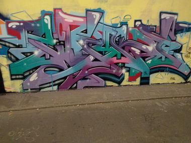 Graffiti Wall - Photo by Schandiztat - wildstyle, cplerful, bunt