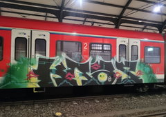 Graffiti Train - Photo by Schandiztat - kaos (2017)