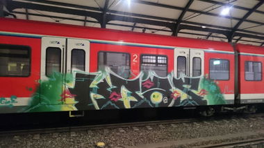 Graffiti Train - Photo by Schandiztat - kaos (2017)