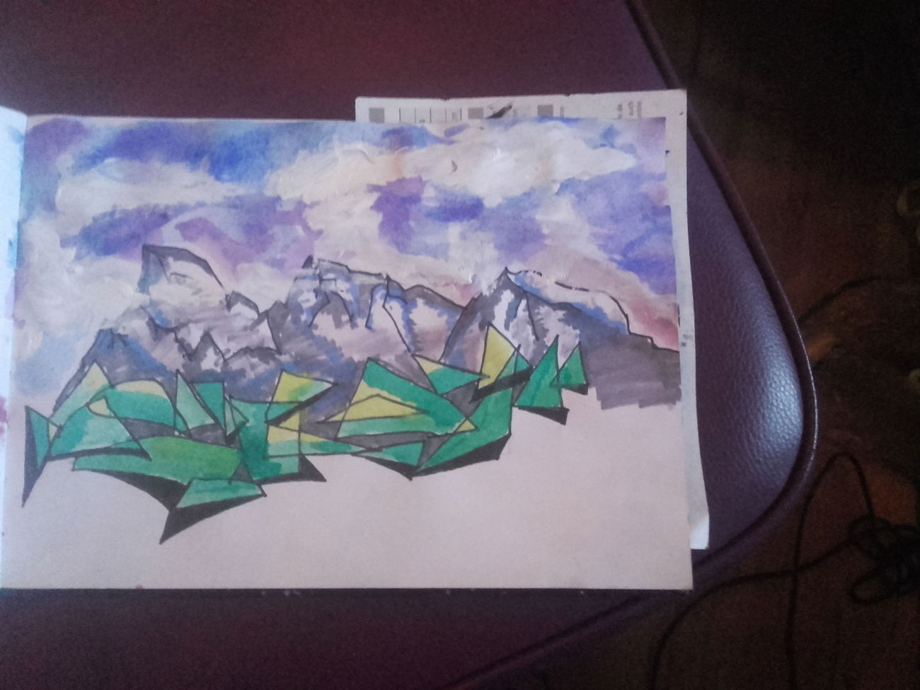 Graffiti Sketch - Photo by Schandiztat - Blackbook, aquarel