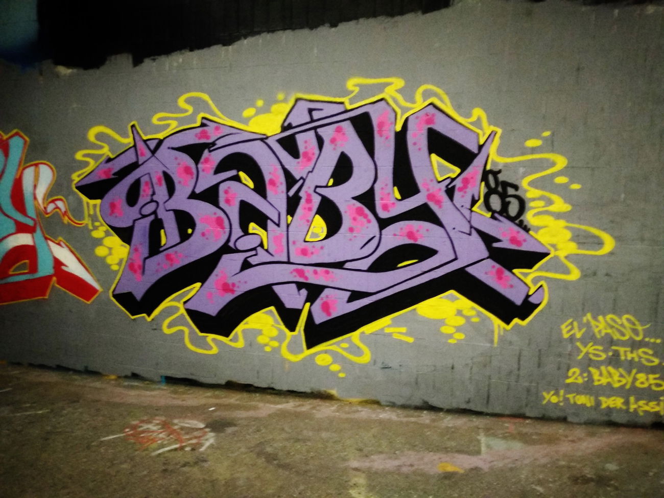 Graffiti Wall - Photo by Schandiztat - mytype, mannheim, baby (2018)