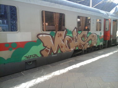 Graffiti Train - Photo by Schandiztat - moa, monsterts, of