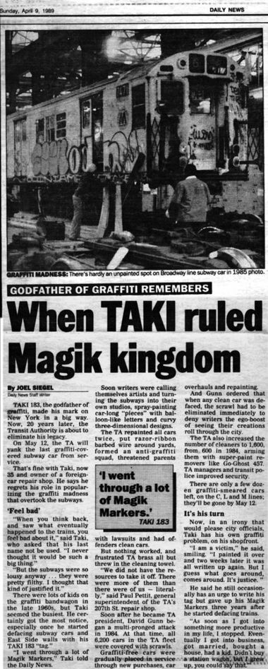 Graffiti Artwork - Photo by Schmierfink030 - taki, 183