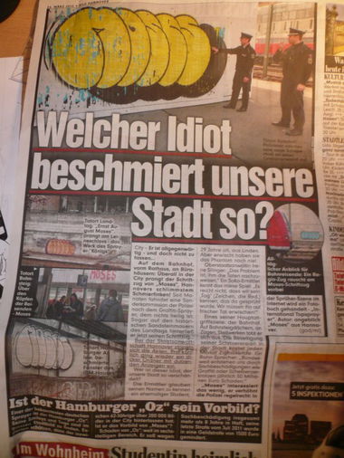 Graffiti Artwork in Hamburg - Photo by Schmierfink030 - moses