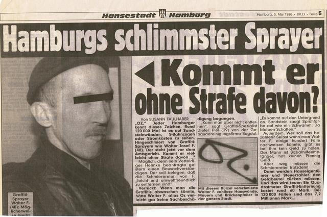 Graffiti Artwork in Hamburg - Photo by Schmierfink030 - oz (1998)