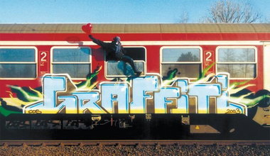 Graffiti Train - Photo by Schmierfink030 - Backspin, Poster (2003)