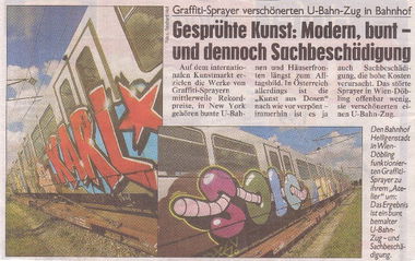Graffiti Artwork - Photo by Schmierfink030 - KARL, SOLO