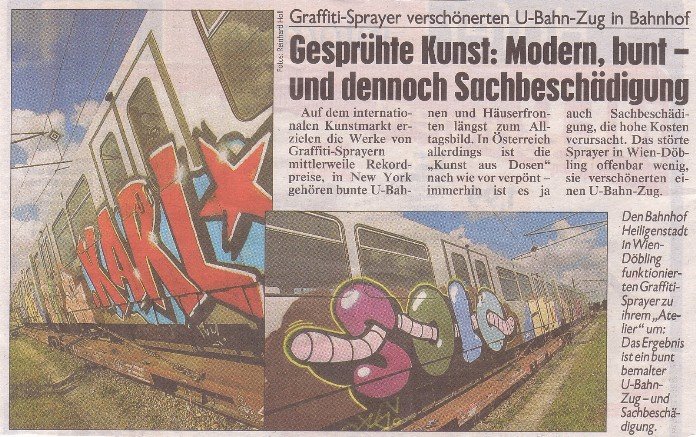 Graffiti Artwork - Photo by Schmierfink030 - KARL, SOLO