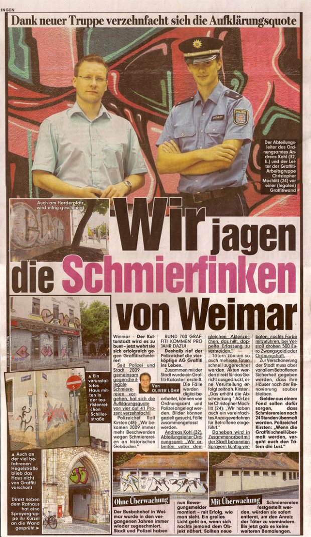 Graffiti Wall in Weimar - Photo by Schmierfink030 - cwr, 35