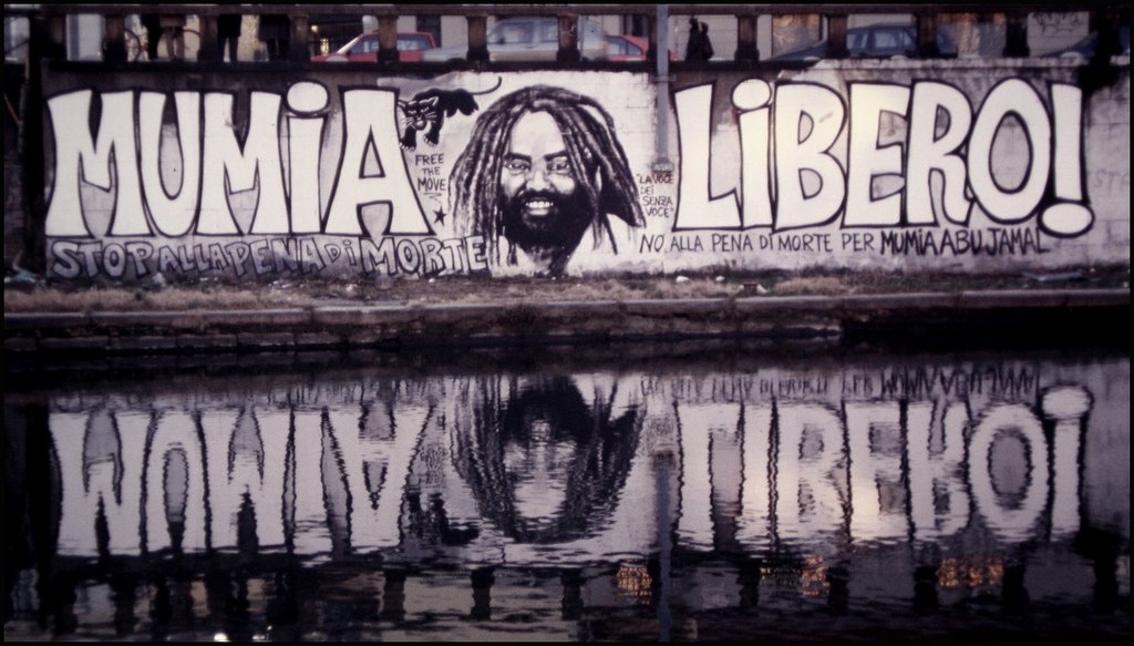 Graffiti Wall - Photo by Schmierfink030 - FREE, MUMIA, ABU