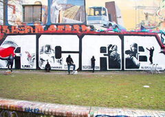 Graffiti Bombing in Berlin - Photo by Schmierfink030 - ACAB (2013)