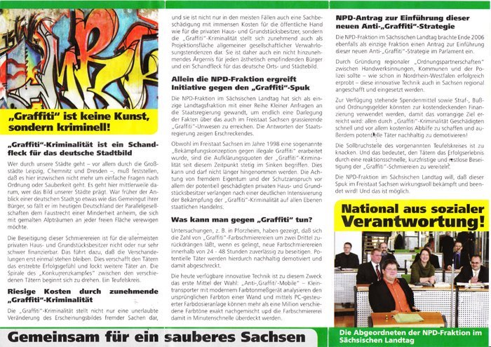 Graffiti Artwork - Photo by Schmierfink030 - NPD, GEGEN, GRAFFITI