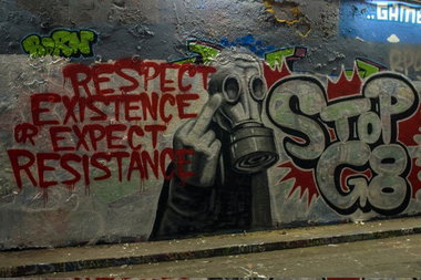 Graffiti Wall - Photo by Schmierfink030 - STOP, G8