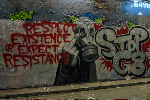 Graffiti Wall - Photo by Schmierfink030 - STOP, G8