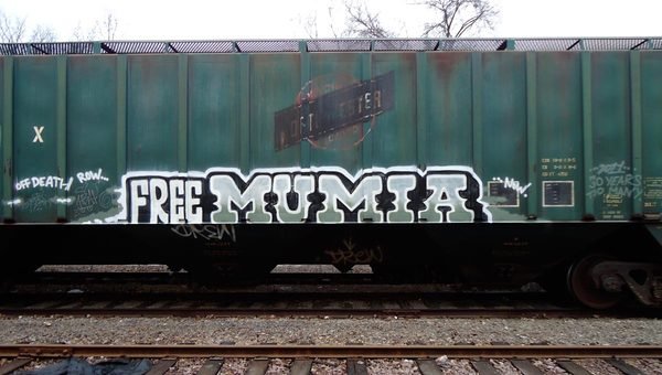 Graffiti Train - Photo by Schmierfink030 - FREE, MUMIA