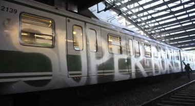 Graffiti Train - Photo by Schmierfink030 - SUPER, BORIS