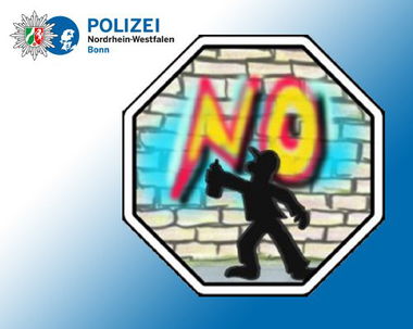 Graffiti Artwork in Bonn - Photo by Schmierfink030 - POLIZEI, GEGEN, GRAFFITOS