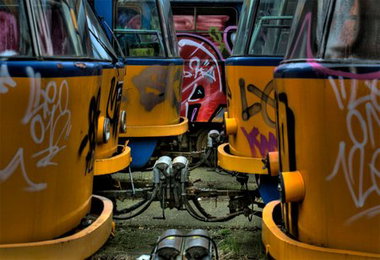 Graffiti Train - Photo by Schmierfink030 - Trains