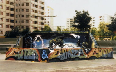 Graffiti Wall in Berlin - Photo by Schmierfink030 - The-denots-crew (1986)