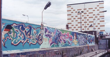 Graffiti Wall in Berlin - Photo by Schmierfink030 - Odem, Darco, Bomber (1993)