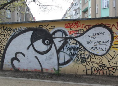 Graffiti Bombing in Berlin - Photo by Schmierfink030 - WELCOME, TO, SCHWABILON