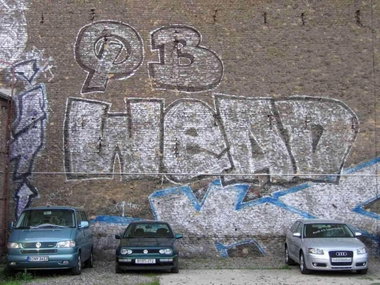 Graffiti Bombing in Berlin - Photo by Schmierfink030 - qb, wead, ko