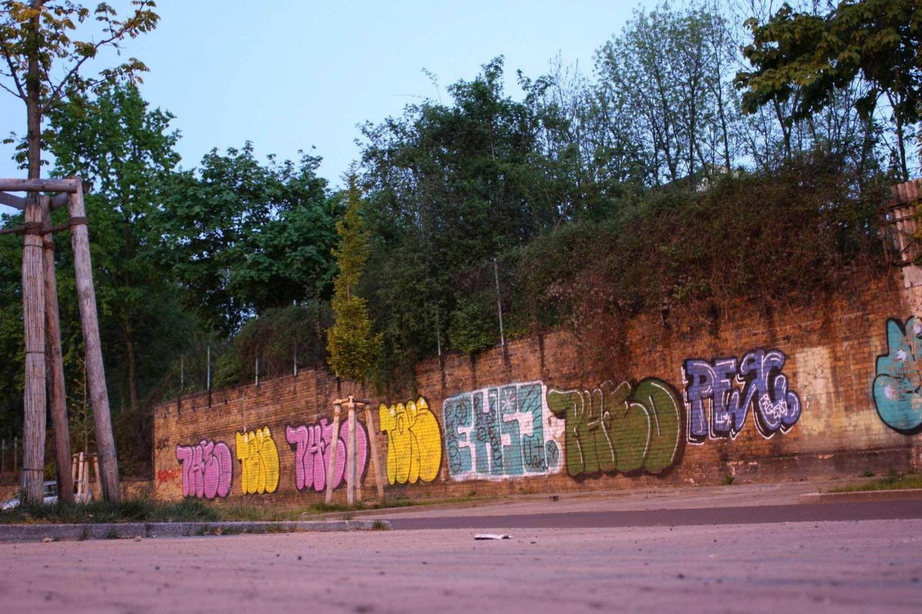Graffiti Wall - Photo by Schmierfink030 - taps, pheo, ehsone