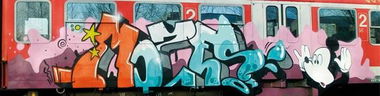 Graffiti Train - Photo by Schmierfink030 - moses