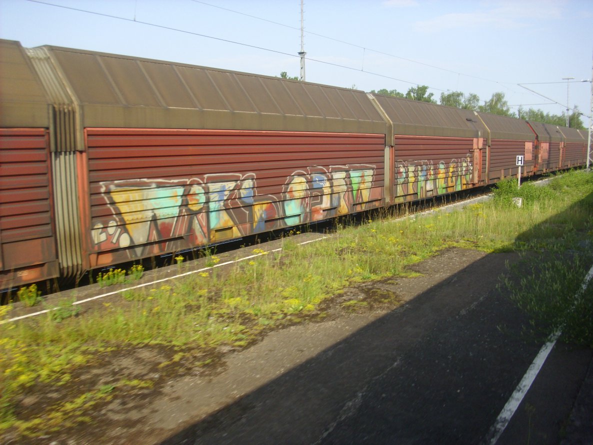 Graffiti Train in Stuttgart - Photo by Schmierfink030 - wiks, ??