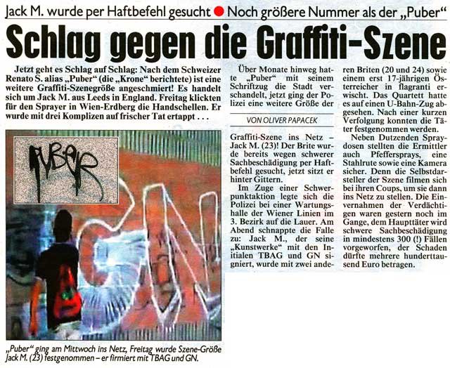 Graffiti Artwork - Photo by Schmierfink030 - puber