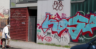 Graffiti Bombing in Leipzig - Photo by Schmierfink030 - kosr