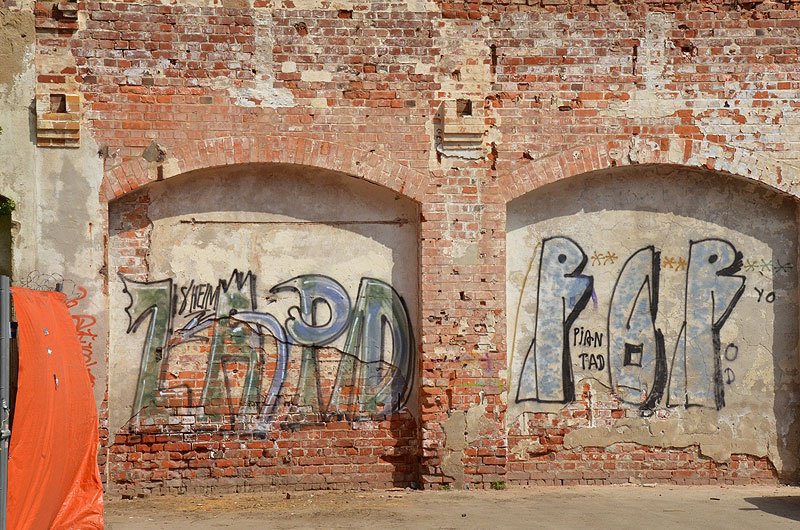 Graffiti Bombing in Leipzig - Photo by Schmierfink030 - shem, rgr