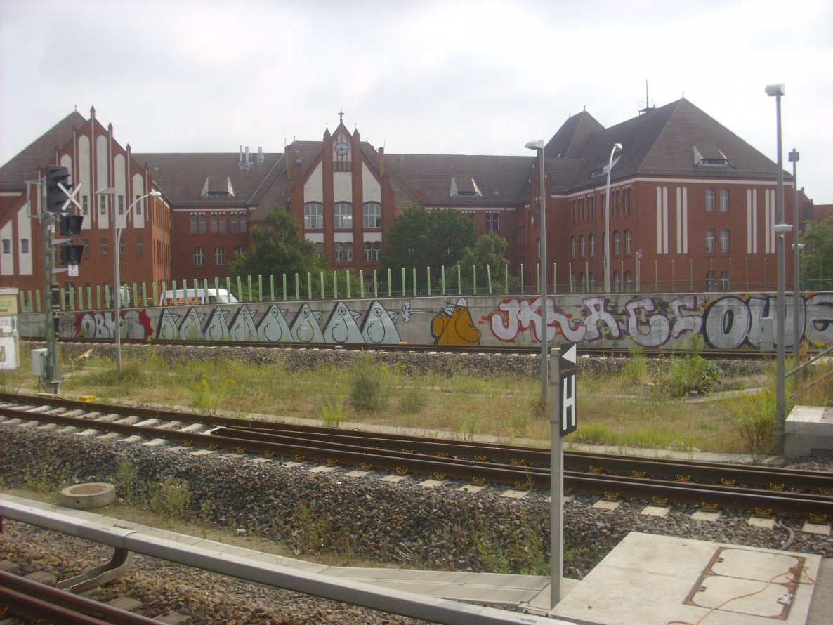 Graffiti Bombing in Berlin - Photo by Schmierfink030 - birds, jkl, acf