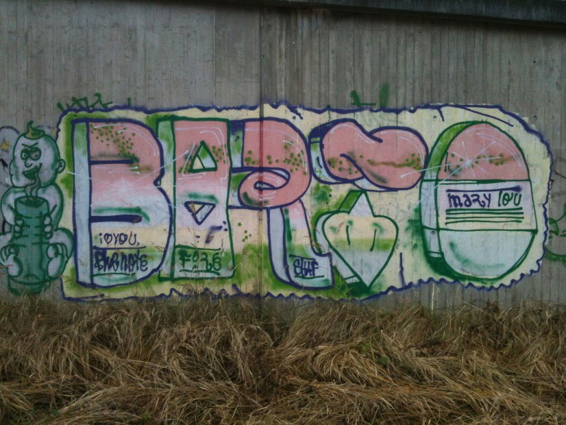 Graffiti Wall - Photo by Schokofliege - Barto, ILoveYou