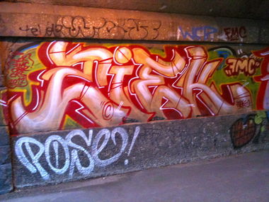 Graffiti Bombing - Photo by Schokofliege - ZIEK, FMC