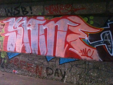 Graffiti Bombing - Photo by Schokofliege - SAME, FMC