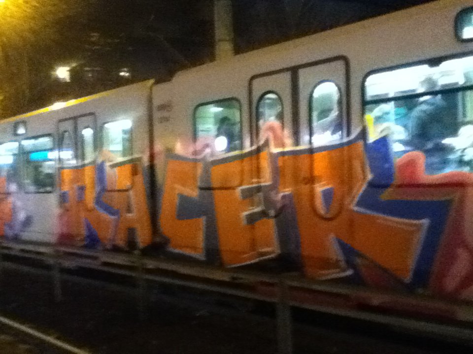 Graffiti Train in Köln - Photo by Schokofliege - RACER