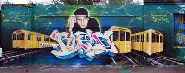 Graffiti Wall in Berlin - Photo by SchwarzerKater - Ruzd, Rest, In