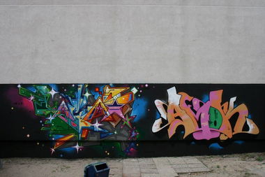 Graffiti Wall in Berlin - Photo by SchwarzerKater - Amok, Graffiti, Art