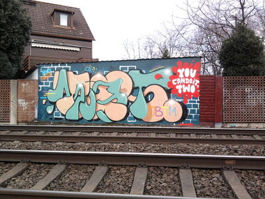 Graffiti Wall in Dortmund - Photo by SchwarzerKater - Taps, Most, Line