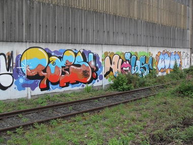 Graffiti Wall - Photo by SchwarzerKater - Taps, Hells, Wall