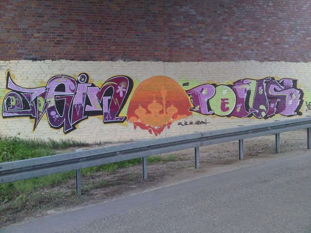 Graffiti Wall in Dusseldorf - Photo by SchwarzerKater - Reim, Pens, Wall