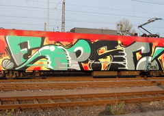 Graffiti Train in Köln - Photo by SchwarzerKater - Epsc, Crew, Train (2012)
