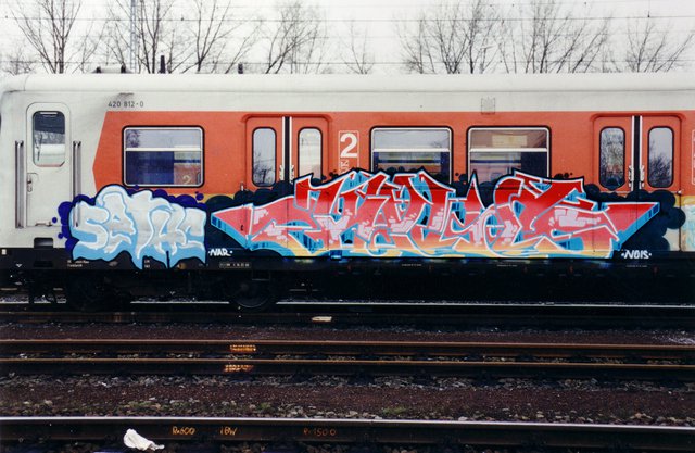 Graffiti Train - Photo by SchwarzerKater - Sethc, Kyle, Train